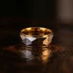 Two-Tone Geometric Prism Cut Tungsten Ring (8mm) - 图片 6